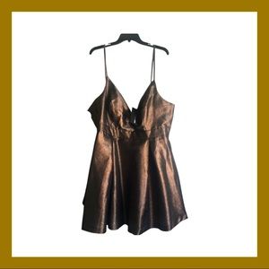 Fashion Nova, Steel Metallic Dress, 3XL